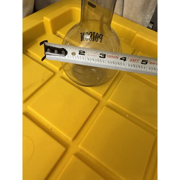 Poison Clear Flask Halloween Plastic Vase Decor Decorations Spooky Scary - Picture 5 of 5